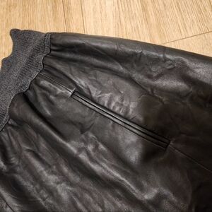 Theory blisa lamb leather skirt size large